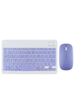 Uray store KYB71 Kablosuz Klavye Mouse Set - Açık Mor