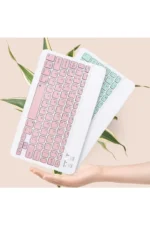 Uray store KYB71 Kablosuz Klavye Mouse Set - Pembe - Görsel 4