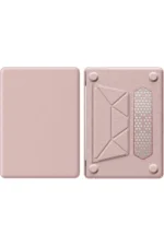 Uray store Apple Macbook Air 15 2024 Macbook Deri Kapak - Pembe - Görsel 2