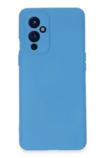 Uray store One Plus 9 Kılıf Nano içi Kadife Silikon - Mavi