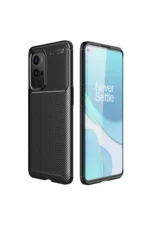 Uray store One Plus 9 Pro Kılıf Auto Focus Karbon Kapak - Siyah