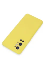 Uray store One Plus 9 Pro Kılıf Nano içi Kadife Silikon - Sarı - Görsel 2