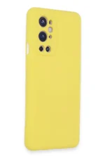 Uray store One Plus 9 Pro Kılıf Nano içi Kadife Silikon - Sarı