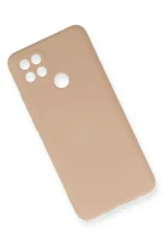 Uray store Oppo A15 Kılıf Nano içi Kadife Silikon - Pudra - Görsel 3