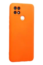 Uray store Oppo A15 Kılıf Nano içi Kadife Silikon - Turuncu - Görsel 2