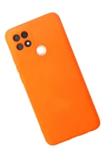 Uray store Oppo A15 Kılıf Nano içi Kadife Silikon - Turuncu - Görsel 3