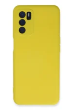 Uray store Oppo A16 Kılıf Nano içi Kadife Silikon - Sarı
