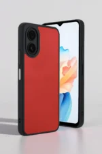 Uray store Oppo A38 Kılıf Aras Deri Kapak - Kırmızı - Görsel 2