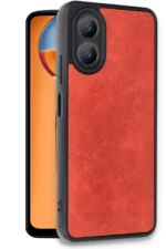 Uray store Oppo A38 Kılıf Aras Deri Kapak - Kırmızı - Görsel 4