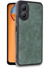 Uray store Oppo A38 Kılıf Aras Deri Kapak - Koyu Yeşil - Görsel 2