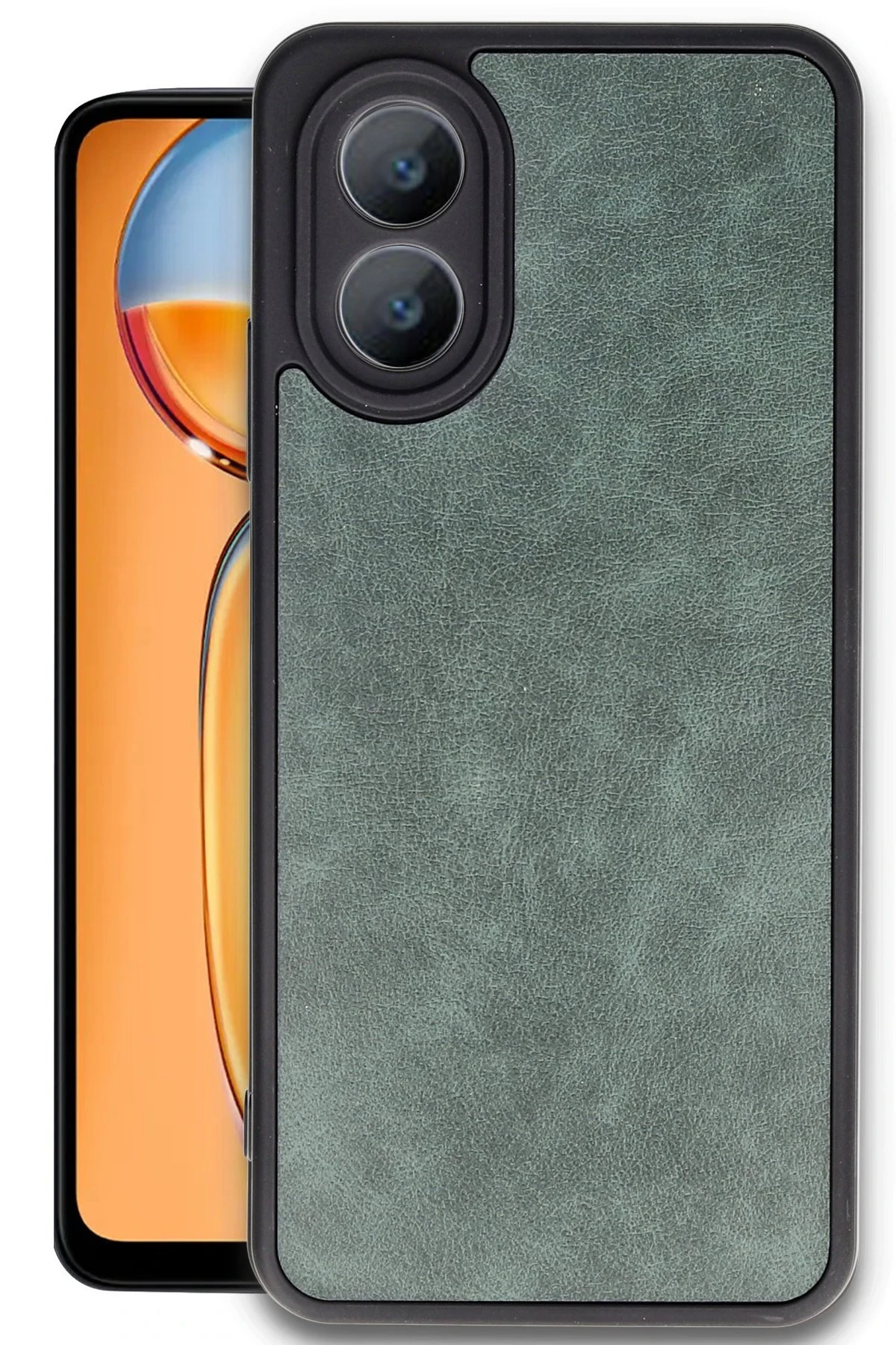 newface-oppo-a38-kilif-aras-deri-kapak-koyu-yesil-default Uray store Oppo A38 Kılıf Aras Deri Kapak - Koyu Yeşil - Görsel 1