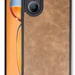 Uray store Oppo A38 Kılıf Aras Deri Kapak - Taba