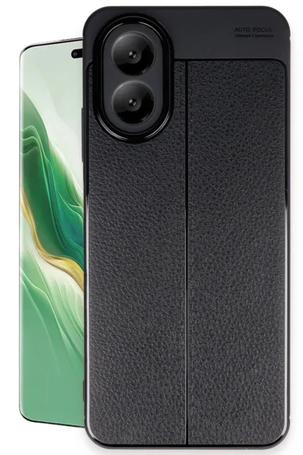 Uray store Oppo A38 Kılıf Auto Focus Kapak - Siyah