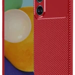 Uray store Oppo A38 Kılıf Auto Focus Karbon Kapak - Kırmızı