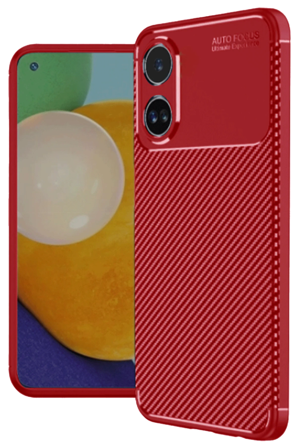 newface-oppo-a38-kilif-auto-focus-karbon-kapak-kirmizi-default Uray store Oppo A38 Kılıf Auto Focus Karbon Kapak - Kırmızı - Görsel 1