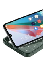 Uray store Oppo A38 Kılıf Auto Focus Karbon Kapak - Koyu Yeşil - Görsel 2