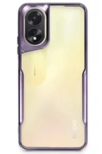 Uray store Oppo A38 Kılıf Boyi Silikon Kapak - Derin Mor