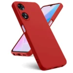 Uray store Oppo A38 Kılıf First Silikon - Kırmızı