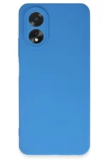 Uray store Oppo A38 Kılıf First Silikon - Mavi