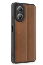 Uray store Oppo A38 Kılıf Flip Cover - Taba - Görsel 2