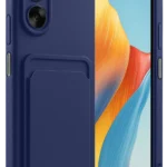 Uray store Oppo A38 Kılıf Kelvin Kartvizitli Silikon - Lacivert