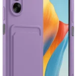 Uray store Oppo A38 Kılıf Kelvin Kartvizitli Silikon - Lila