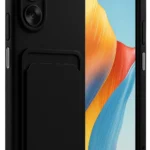 Uray store Oppo A38 Kılıf Kelvin Kartvizitli Silikon - Siyah