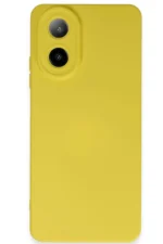 Uray store Oppo A38 Kılıf Nano içi Kadife Silikon - Sarı