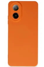 Uray store Oppo A38 Kılıf Nano içi Kadife Silikon - Turuncu
