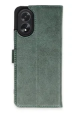 Uray store Oppo A38 Kılıf Trend S Plus Kapaklı Kılıf - Yeşil