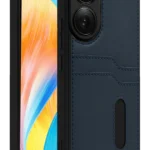 Uray store Oppo A38 Sara Kartvizitli Deri Kılıf - Lacivert