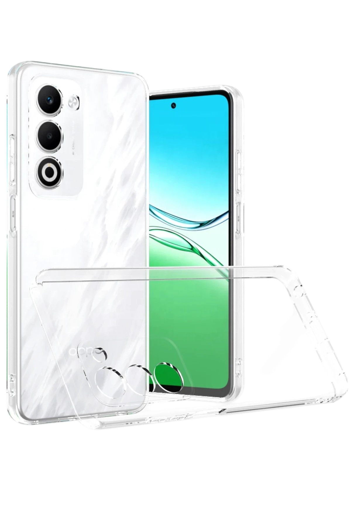newface-oppo-a5-4g-lux-seffaf-silikon-seffaf-default Uray store Oppo A5 4G Lüx Şeffaf Silikon - Şeffaf - Görsel 1