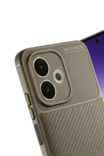 Uray store Oppo A5 Pro 4G Kılıf Auto Focus Karbon Kapak - Kahverengi - Görsel 4
