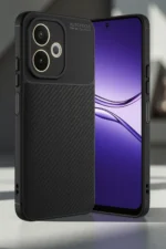 Uray store Oppo A5 Pro 4G Kılıf Auto Focus Karbon Kapak - Lacivert - Görsel 2