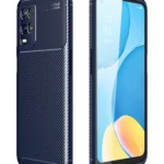 Uray store Oppo A54 4G Kılıf Auto Focus Karbon Kapak - Lacivert