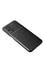 Uray store Oppo A54 4G Kılıf Auto Focus Karbon Kapak - Siyah - Görsel 2