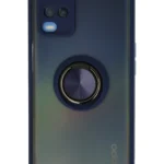 Uray store Oppo A54 4G Kılıf Montreal Yüzüklü Silikon Kapak - Lacivert