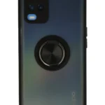 Uray store Oppo A54 4G Kılıf Montreal Yüzüklü Silikon Kapak - Siyah