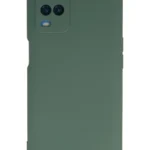 Uray store Oppo A54 4G Kılıf Nano içi Kadife Silikon - Koyu Yeşil