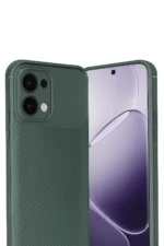 Uray store Oppo A6 Pro 4G Auto Focus Karbon Kapak - Koyu Yeşil - Görsel 3
