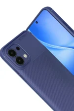 Uray store Oppo A6 Pro 4G Auto Focus Karbon Kapak - Lacivert - Görsel 2