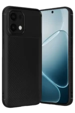 Uray store Oppo A6 Pro 4G Auto Focus Karbon Kapak - Siyah