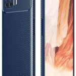 Uray store Oppo A73 Kılıf Auto Focus Karbon Kapak - Lacivert
