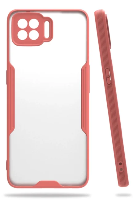 Uray store Oppo A73 Kılıf Platin Silikon - Pembe
