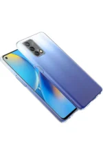 Uray store Oppo A74 4G Kılıf Lüx Şeffaf Silikon - Görsel 5
