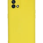 Uray store Oppo A74 4G Kılıf Nano içi Kadife Silikon - Sarı