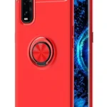 Uray store Oppo Find X2 Kılıf Range Yüzüklü Silikon - Kırmızı