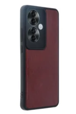 Uray store Oppo Reno 11F Kılıf Aras Deri Kapak - Bordo - Görsel 2