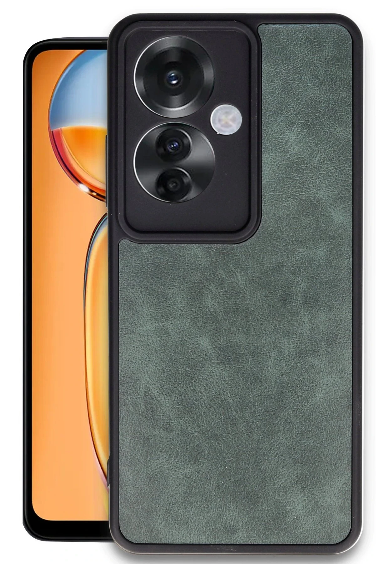 newface-oppo-reno-11f-kilif-aras-deri-kapak-koyu-yesil-default Uray store Oppo Reno 11F Kılıf Aras Deri Kapak - Koyu Yeşil - Görsel 1