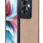 Uray store Oppo Reno 11F Kılıf Aras Deri Kapak - Pudra